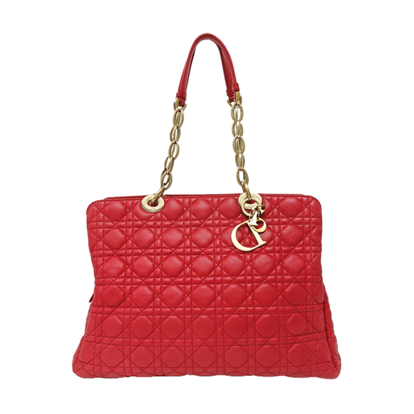 Dior Soft Cannage Lambskin Red