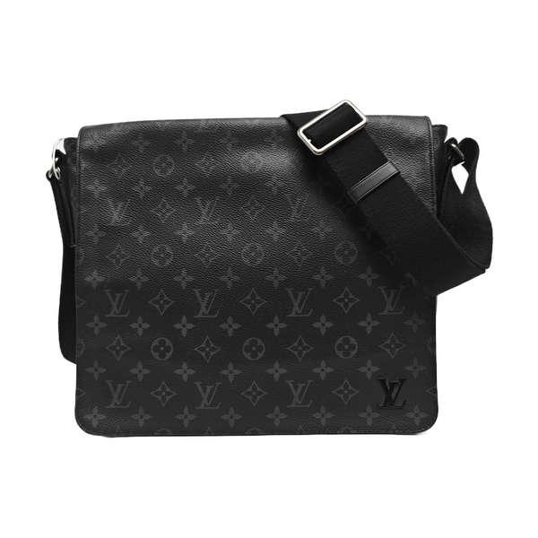 DISTRICT MM Monogram Coated Canvas Black