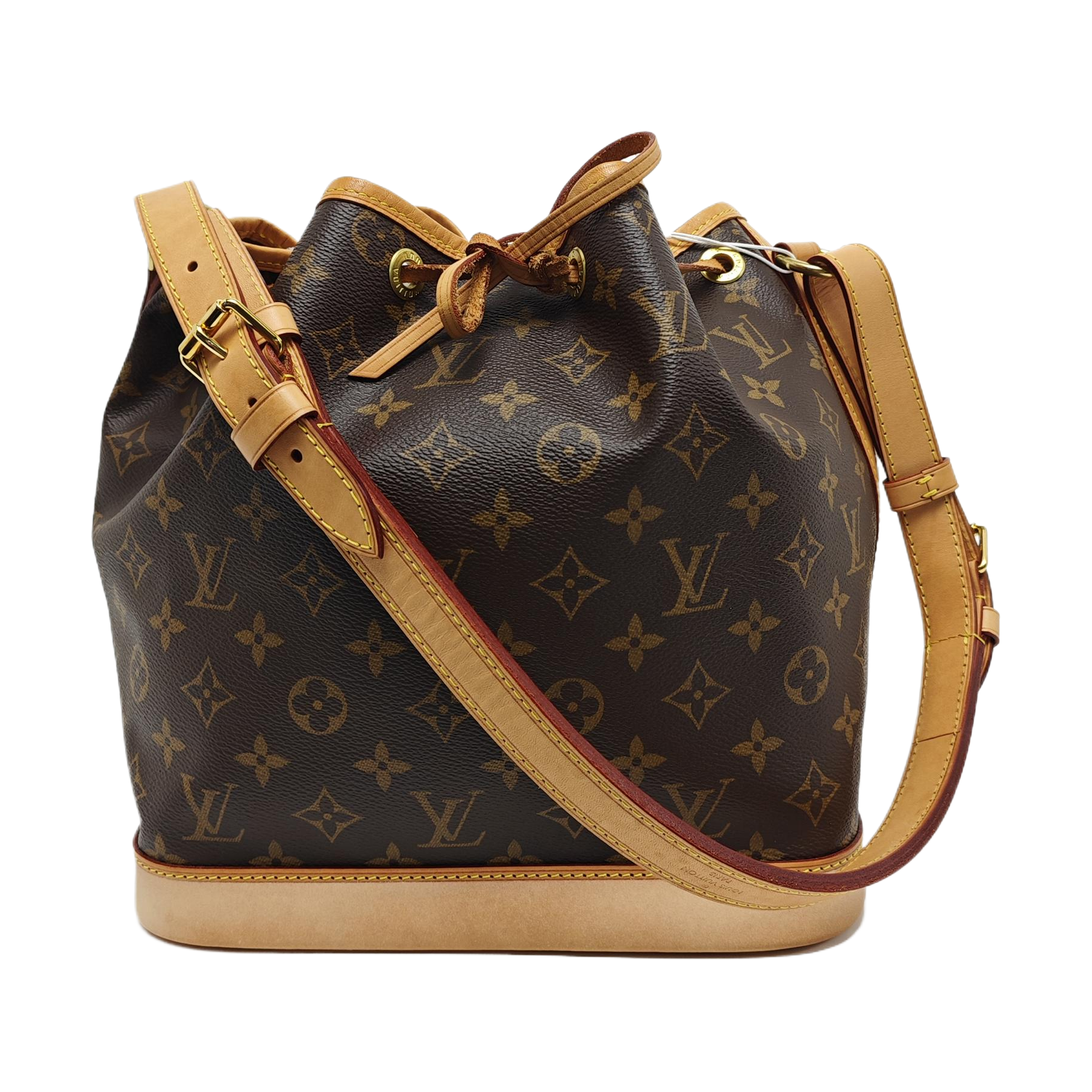 NOÉ MM Monogram Coated Canvas Brown