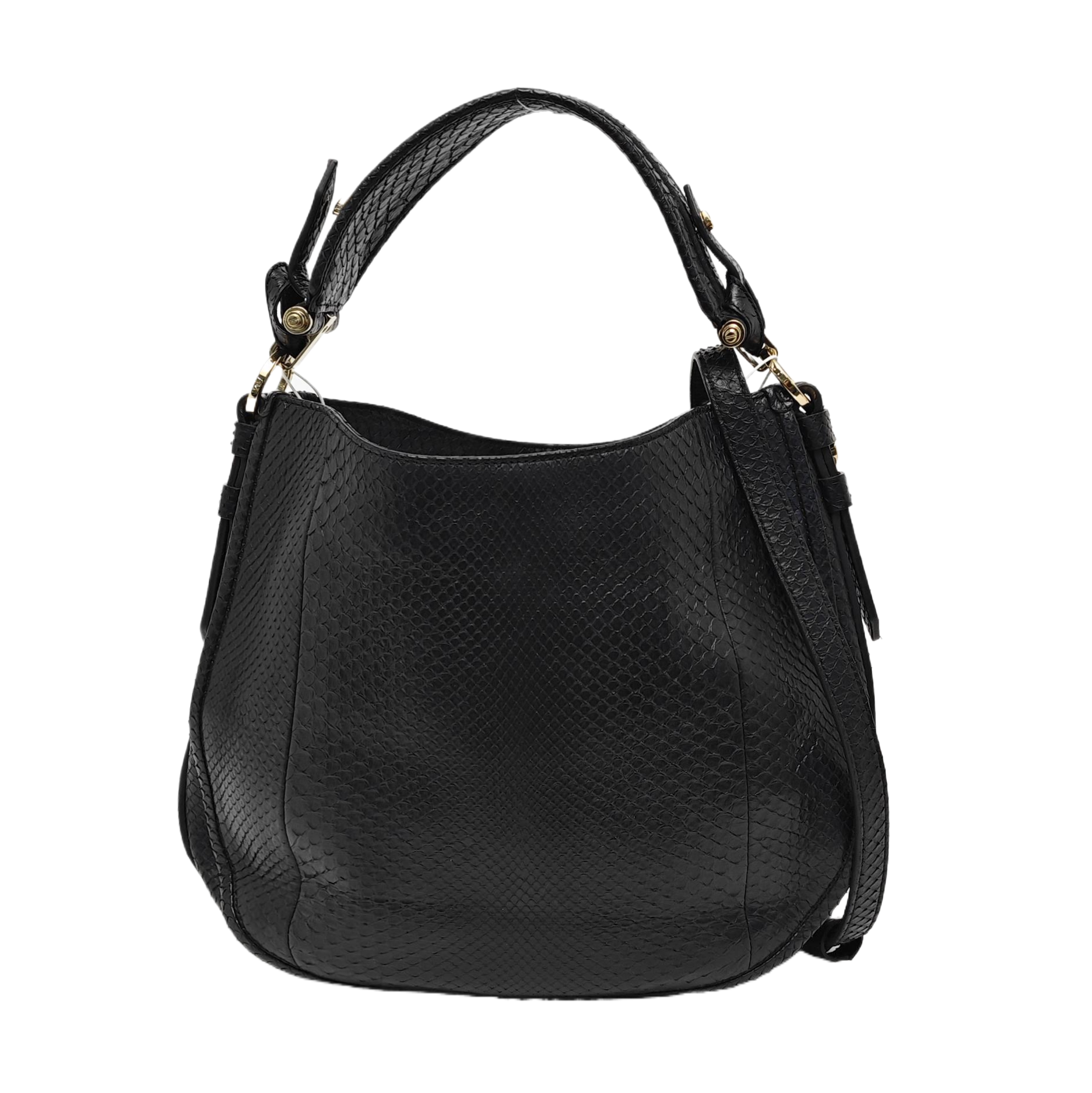 Python Shoulder Bag Black