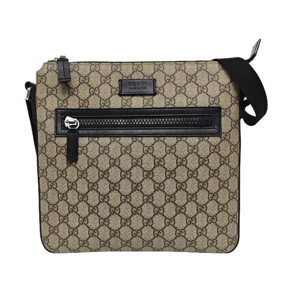 GG Supreme Monogram Coated Canvas Black