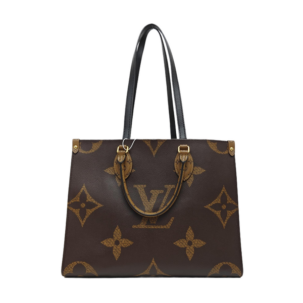 ONTHEGO MM Monogram Coated Canvas Brown