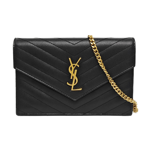 MONOGRAM WOC Chevron Calfskin Black