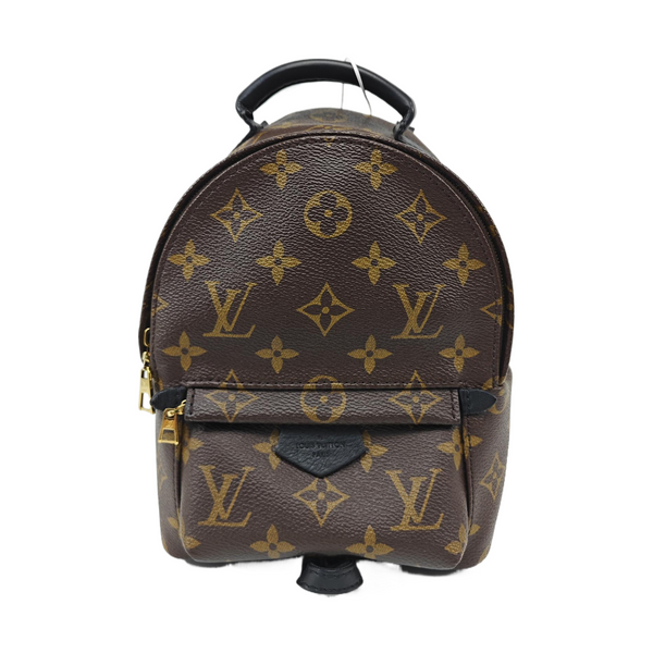 PALM SPRINGS Mini Monogram Coated Canvas Brown