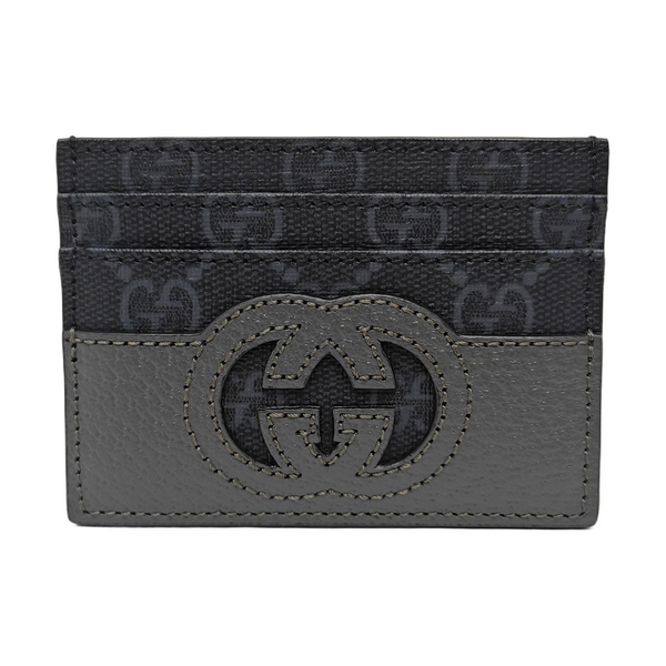 Monogram Coated Canvas Card Holder Black