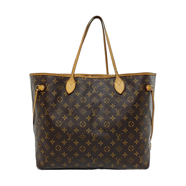 NEVERFULL GM Monogram Coated Canvas Brown