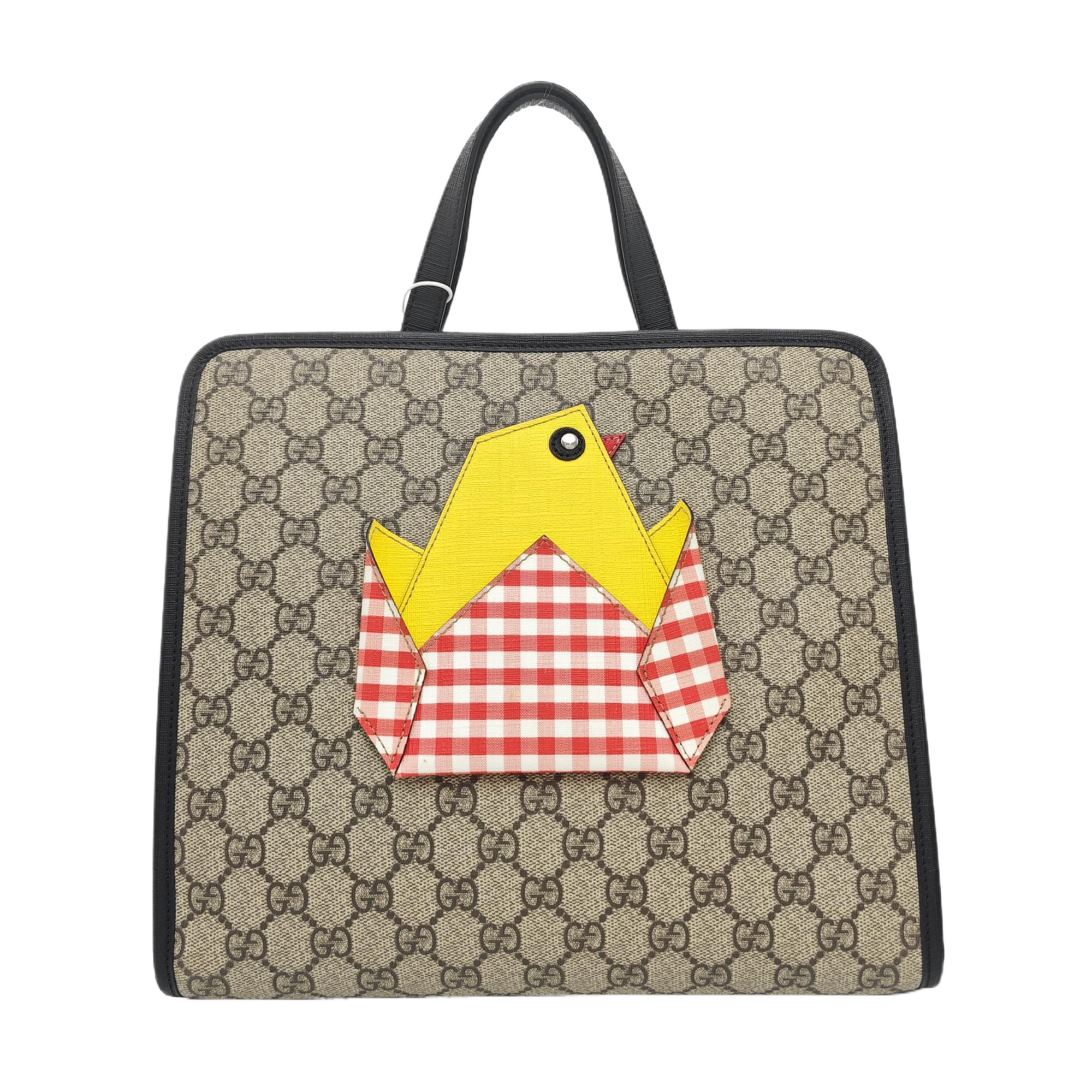 Children’s GG Bucket Monogram Coated Canvas Beige