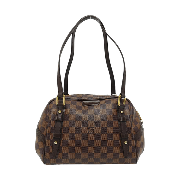 RIVINGTON PM Damier Ebene Coated Canvas Brown