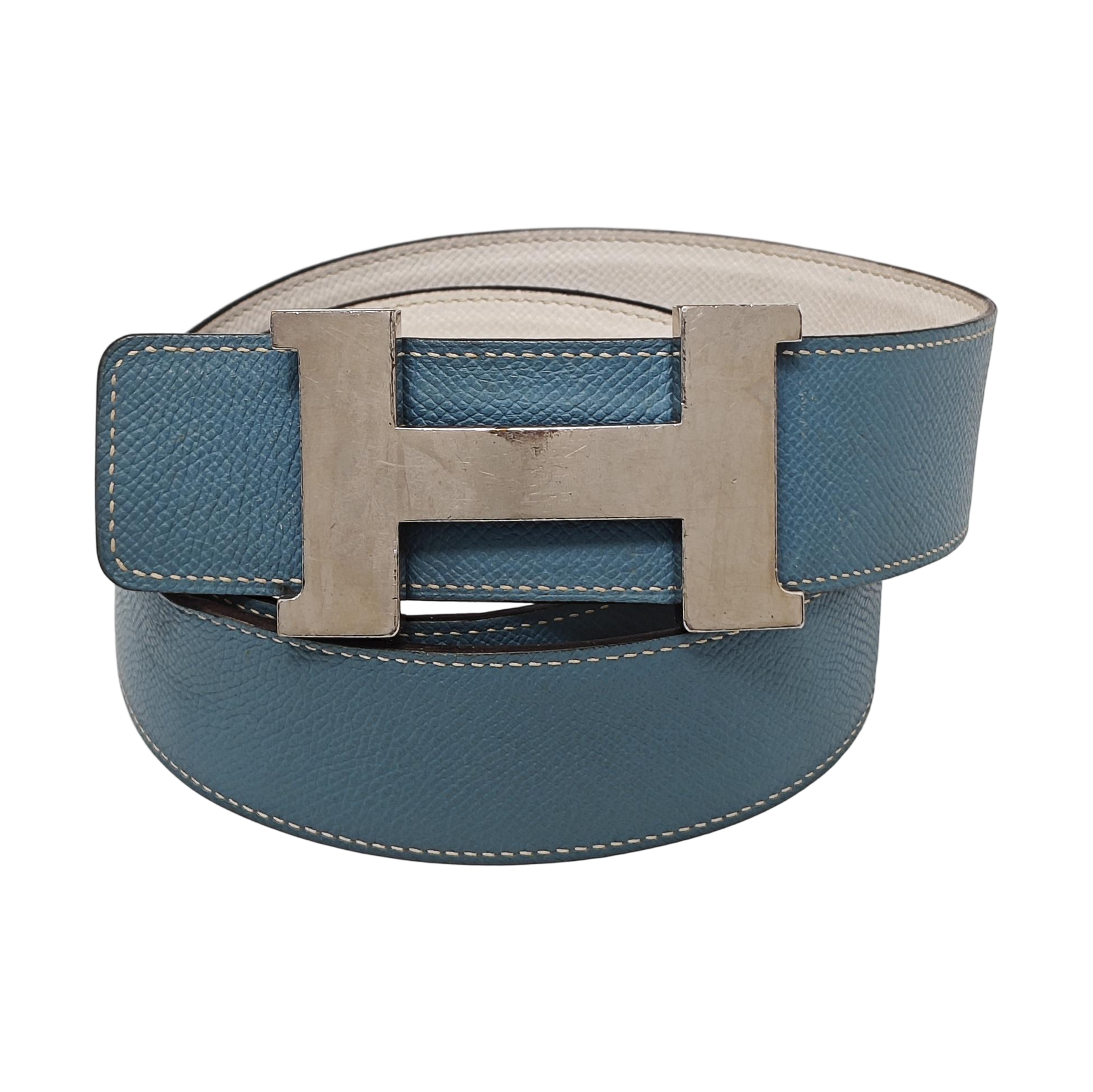 Leather Belt Blue