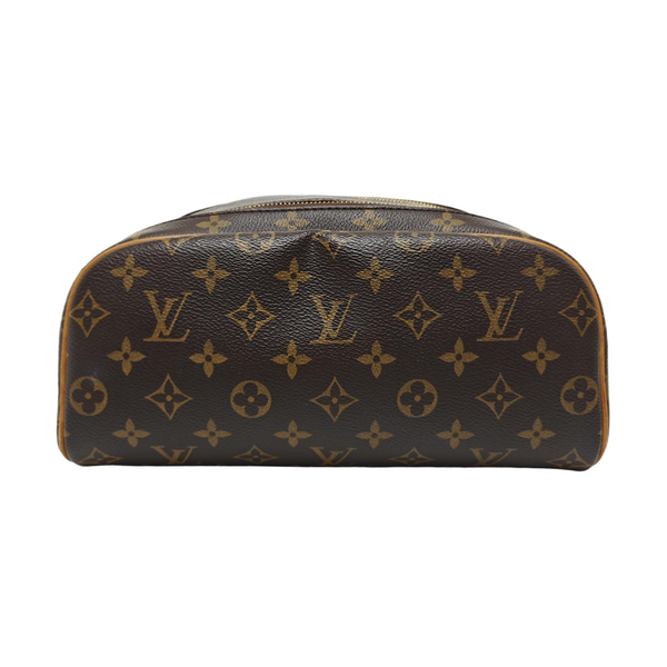 Monogram Coated Canvas Top Handle Bag Extra Large Brown