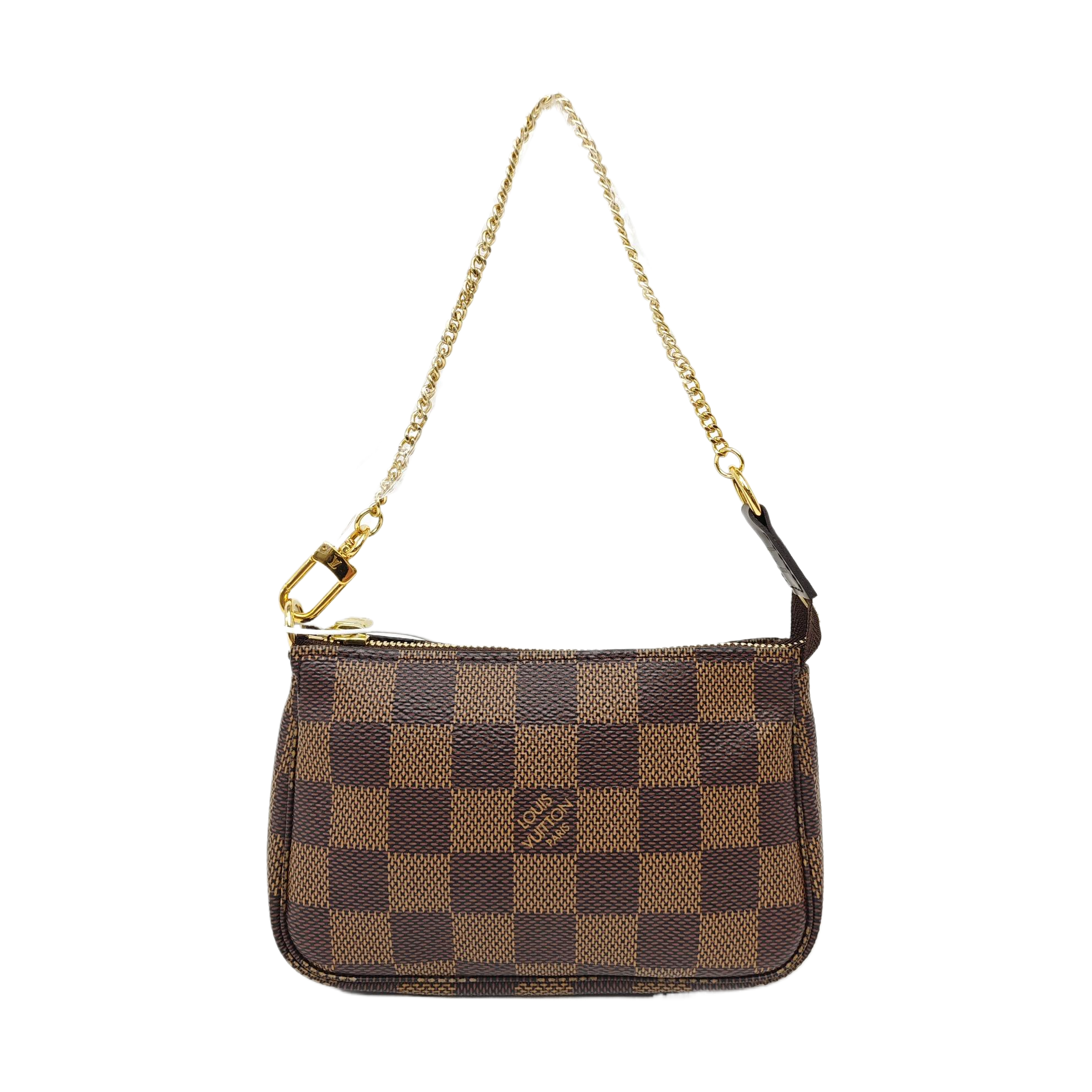 ACCESSOIRES Mini Damier Ebene Coated Canvas Brown
