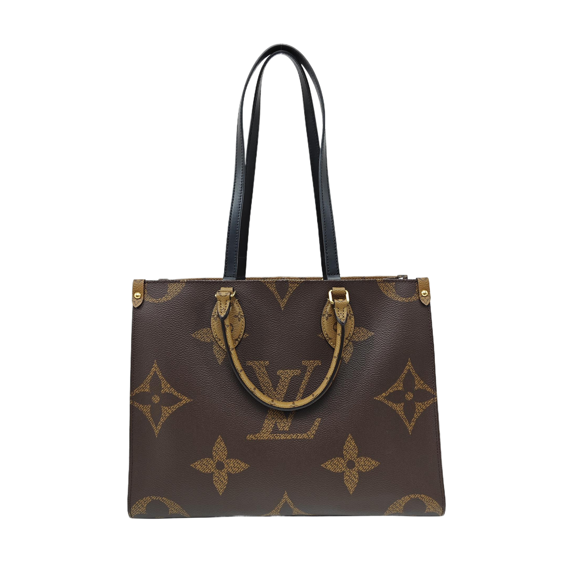 ONTHEGO MM Monogram Coated Canvas Brown