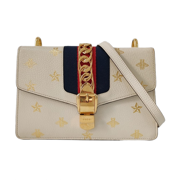 Sylvie Small Calfskin White