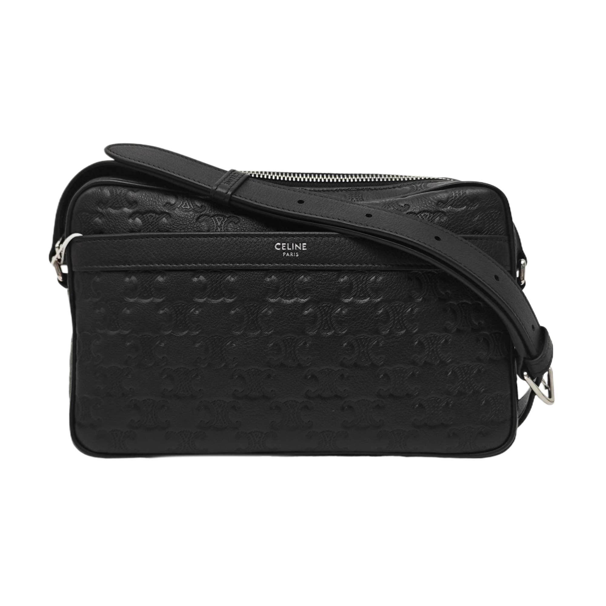 Calfskin Shoulder Bag Medium Black