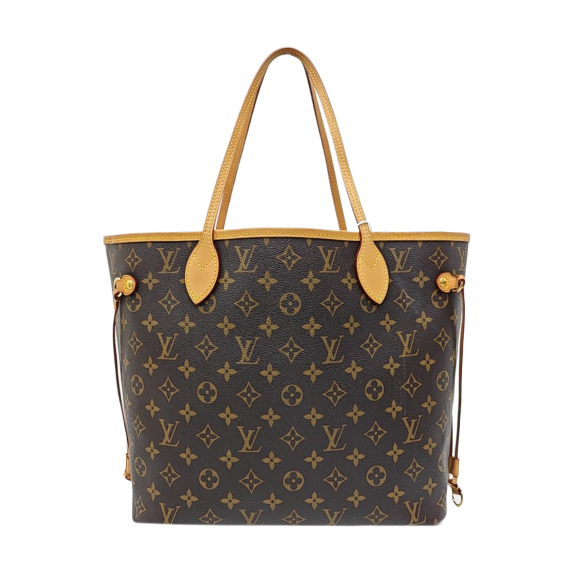 NEVERFULL MM Monogram Coated Canvas Brown