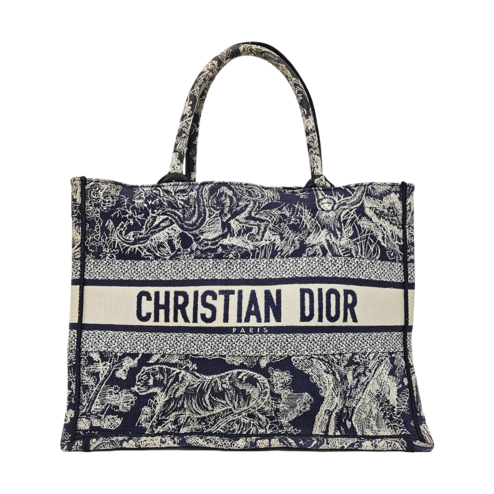 Book Tote Medium Canvas Blue
