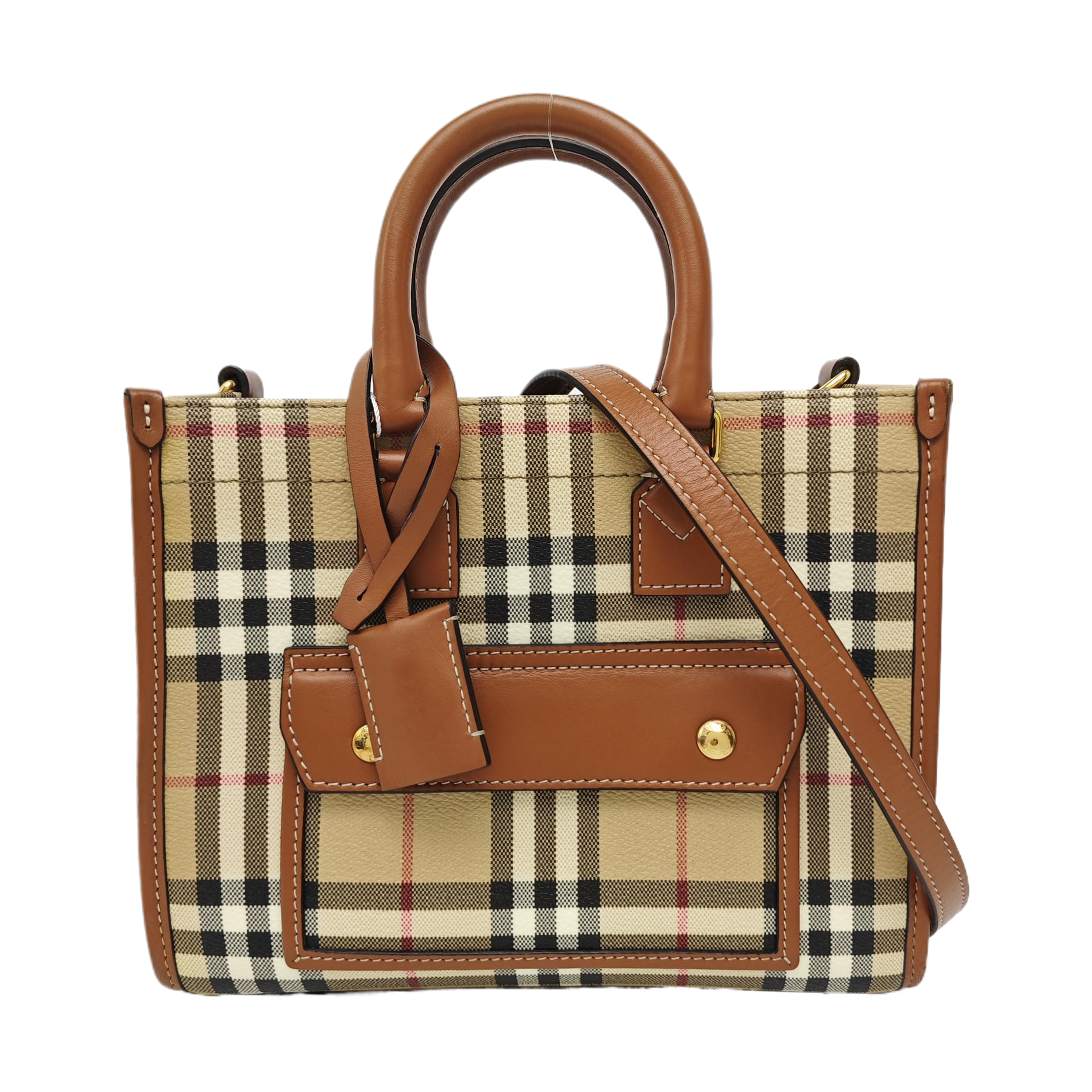 Freya Mini Coated Canvas Beige