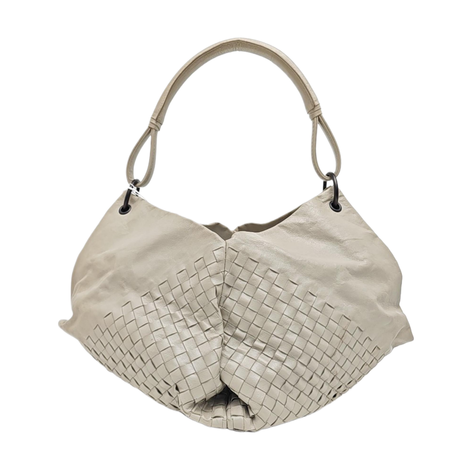 Calfskin Top Handle Bag Gray
