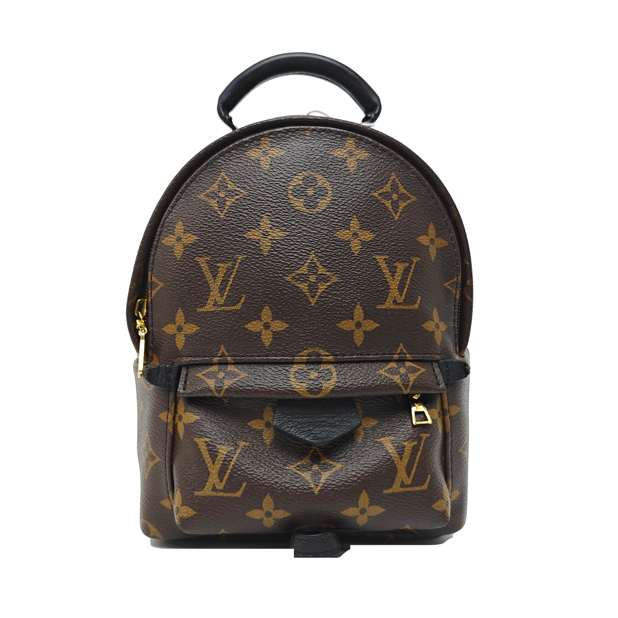 PALM SPRINGS Mini Monogram Coated Canvas Brown