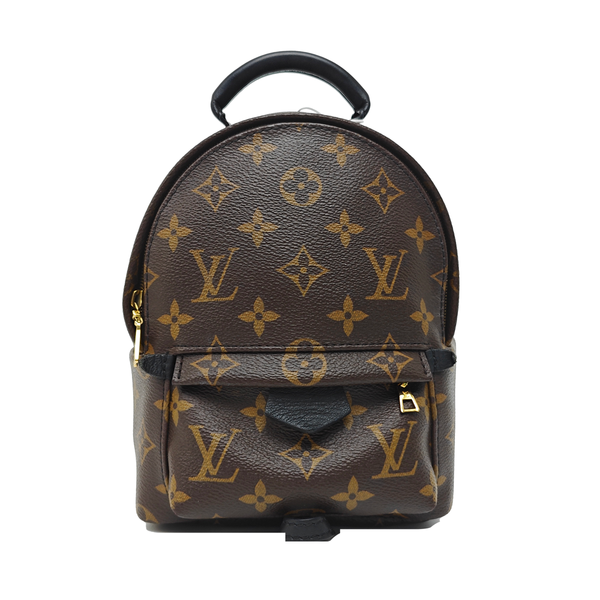 PALM SPRINGS Mini Monogram Coated Canvas Brown
