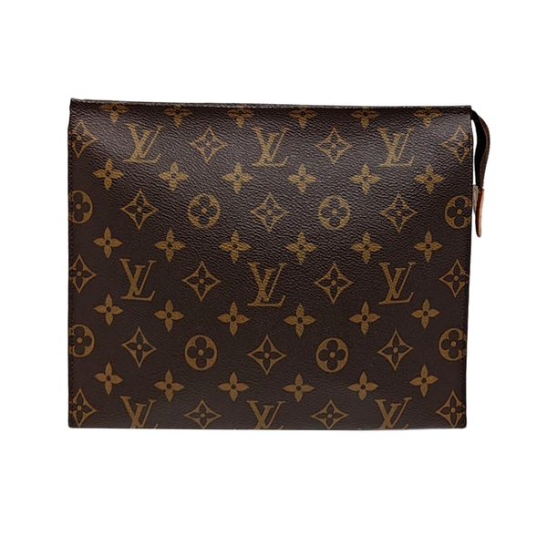 TOILET POCKET 26 Monogram Coated Canvas Brown