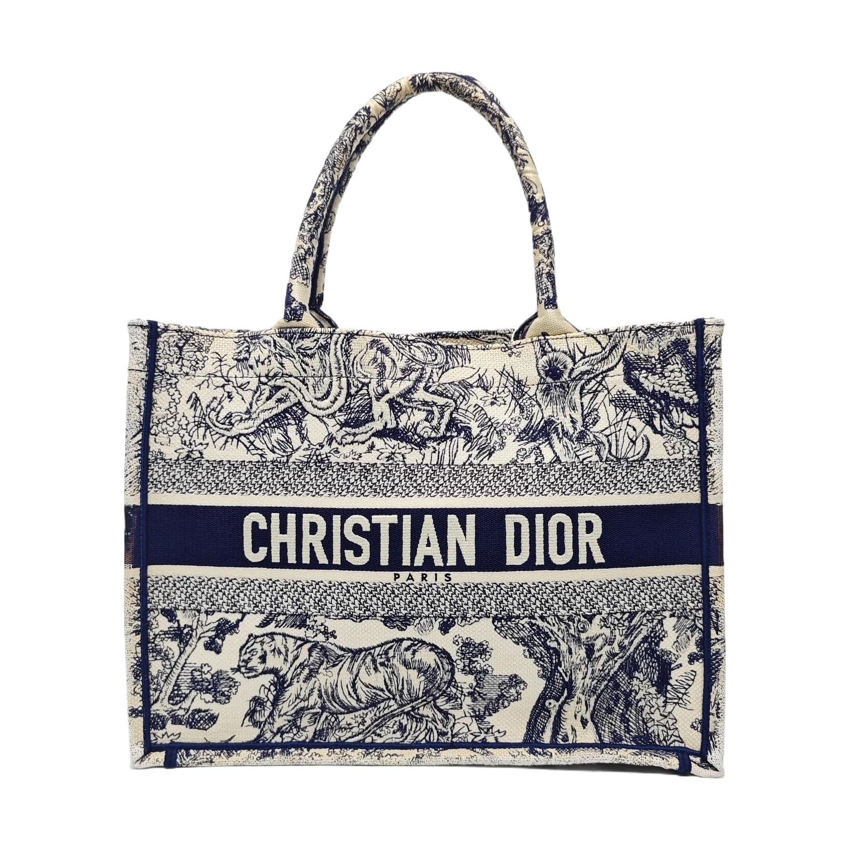 Book Tote Medium Canvas Blue