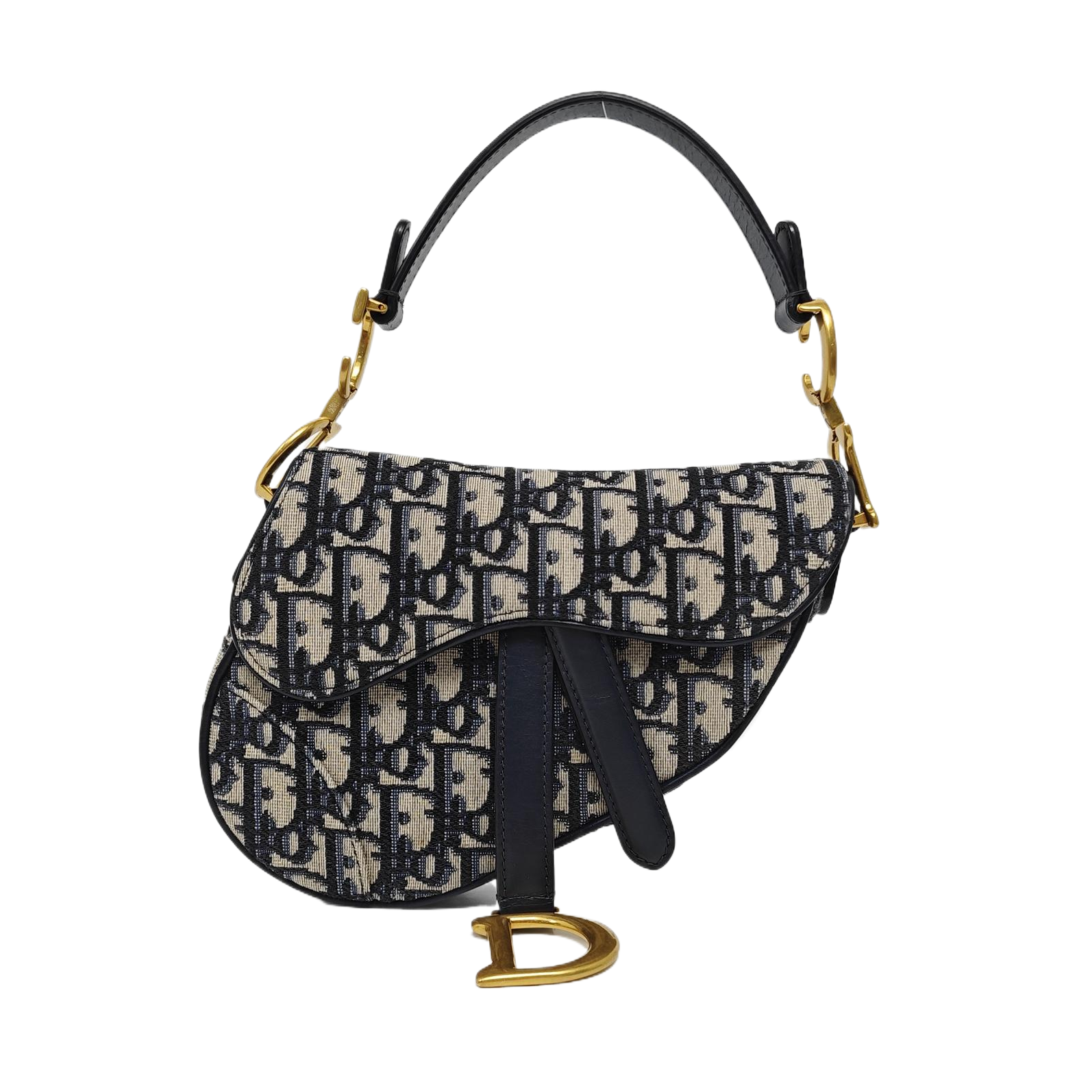 Saddle Mini Oblique Canvas Blue