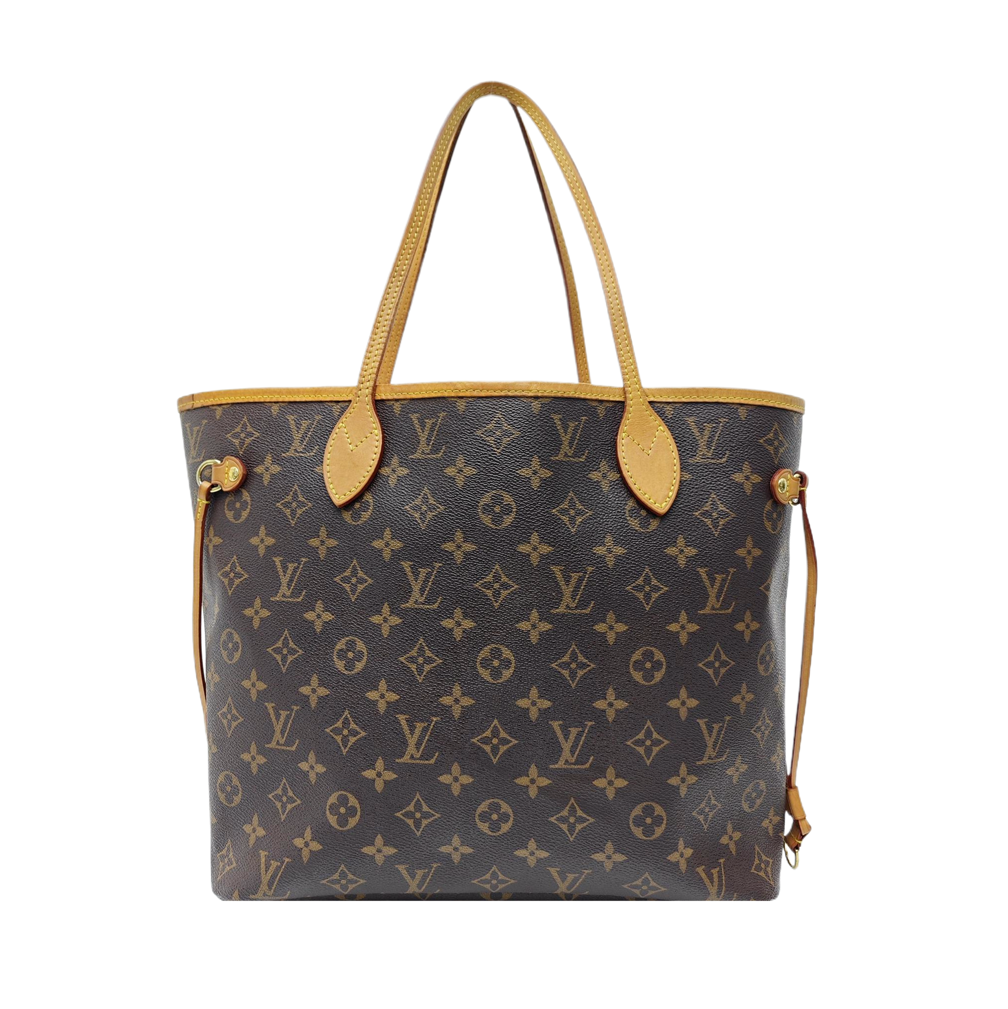 NEVERFULL MM Monogram Coated Canvas Brown