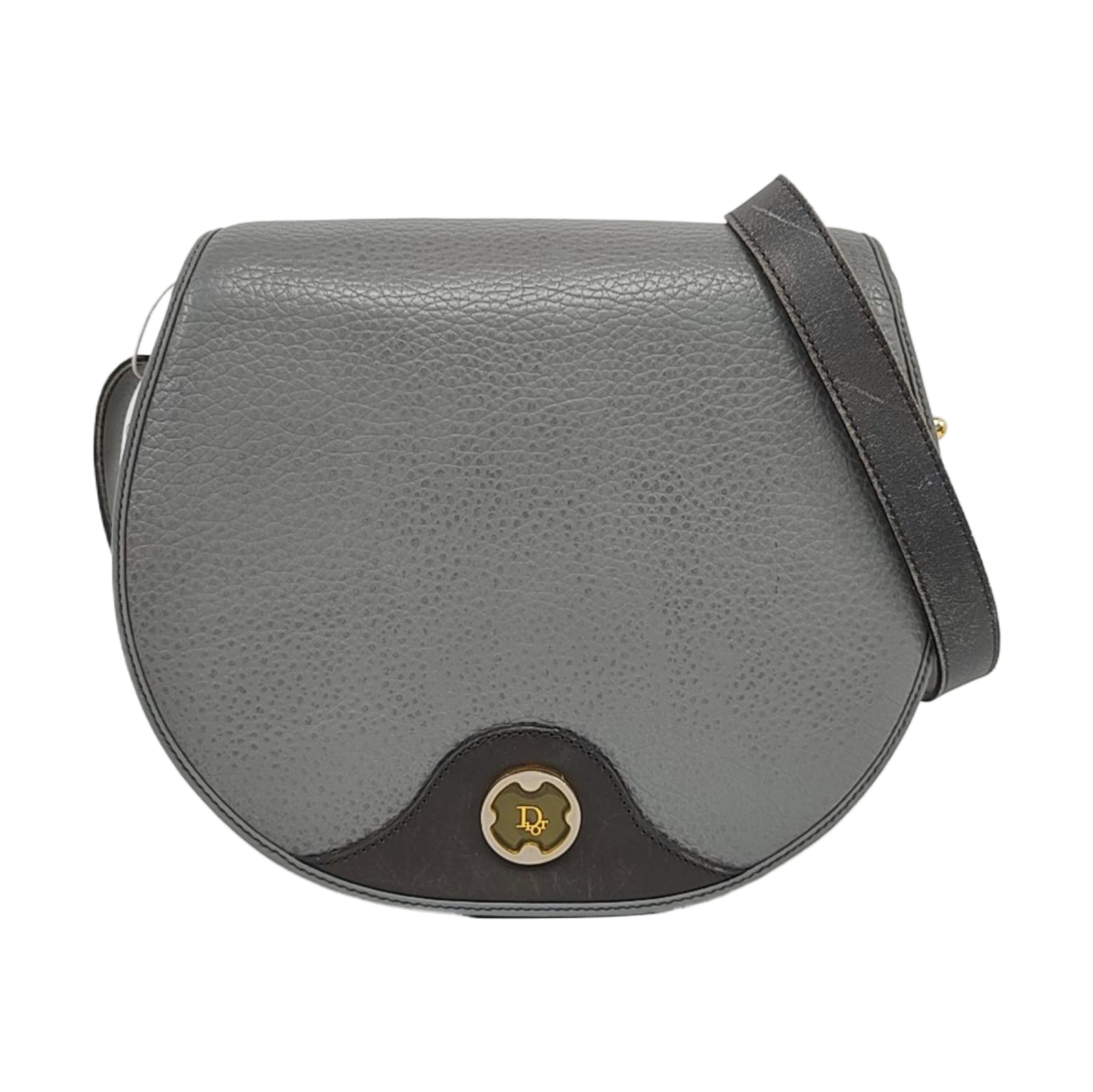 Calfskin Shoulder Bag Gray