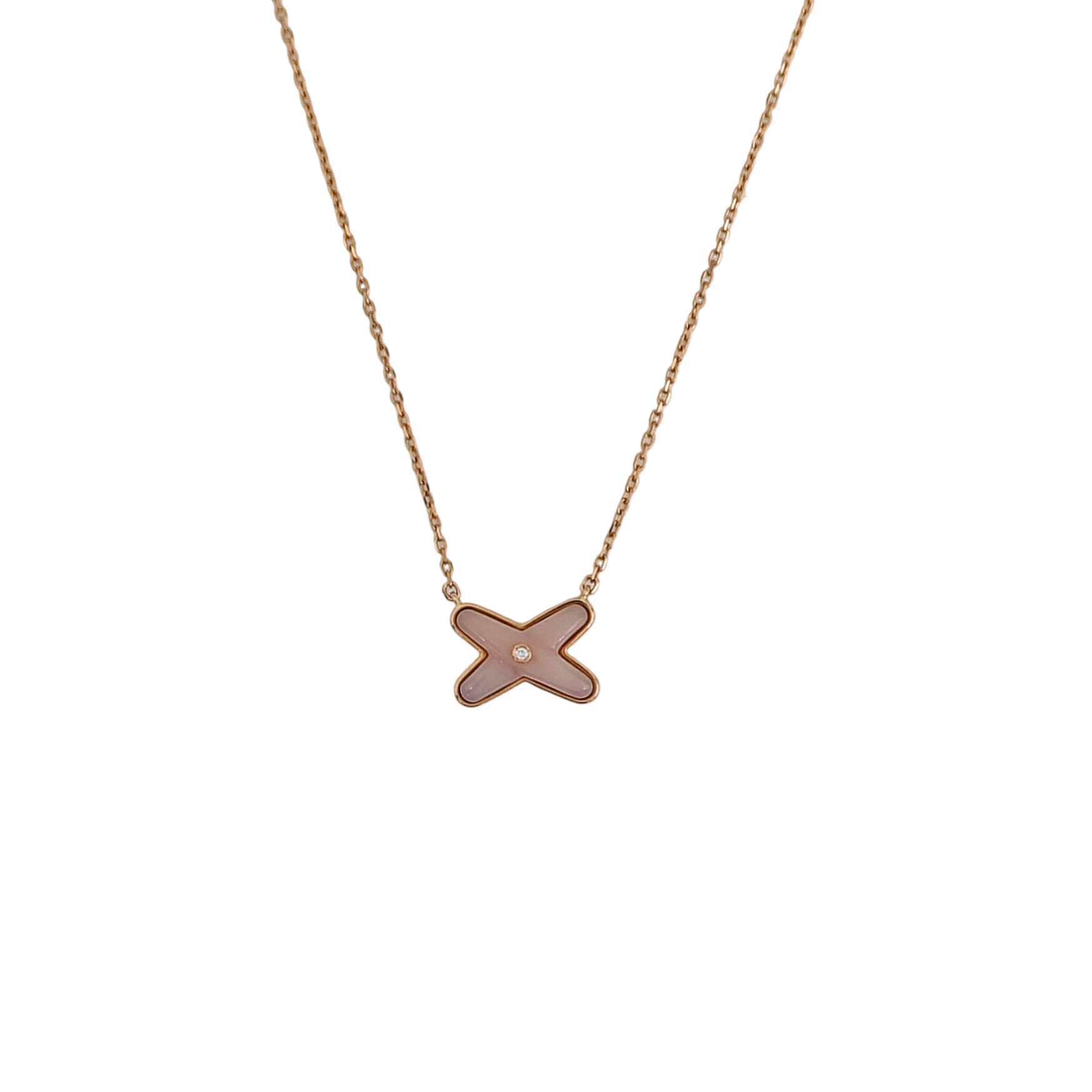 Jeux De Liens 18k Rose Gold Necklace