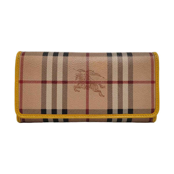 Coated Canvas Wallet Beige