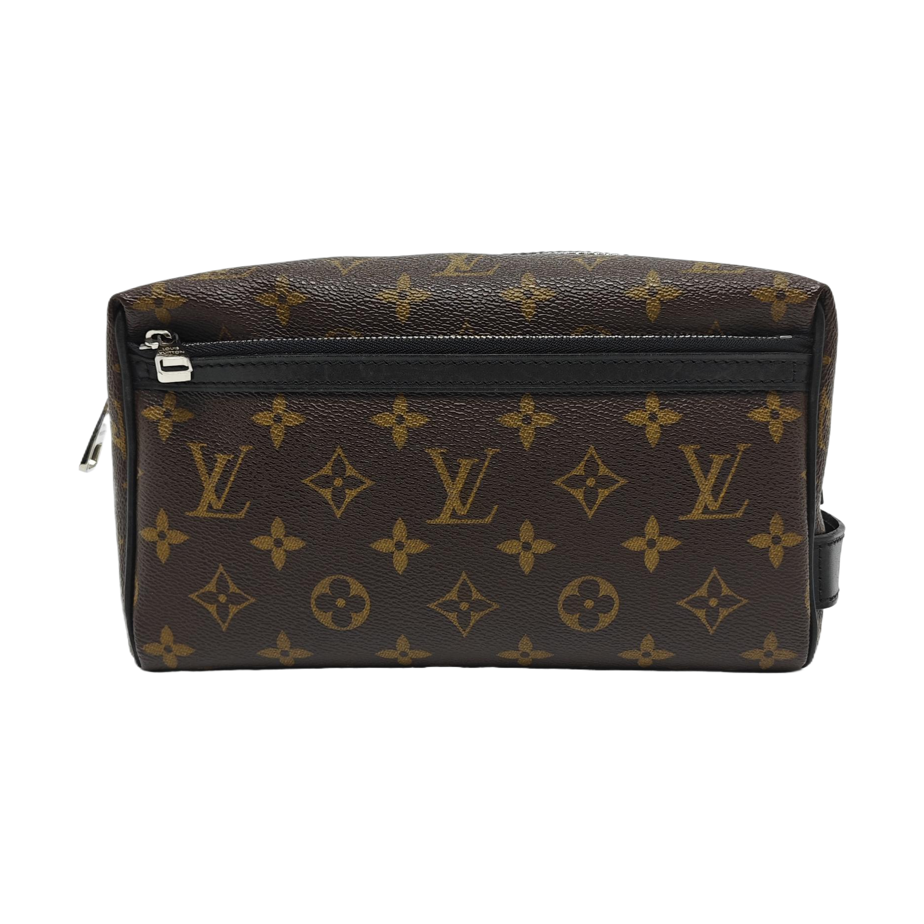 Monogram Coated Canvas Clutch Brown