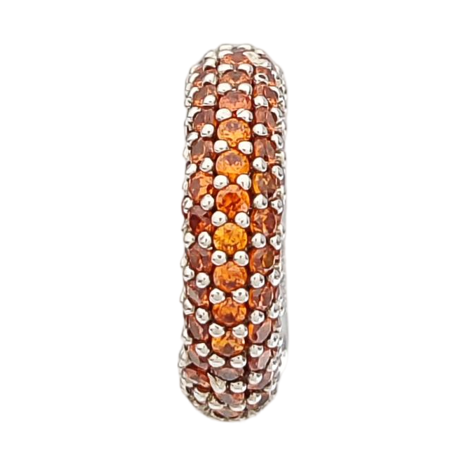Synthetic Crystal Orange Earrings