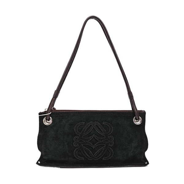 Suede Shoulder Bag Green
