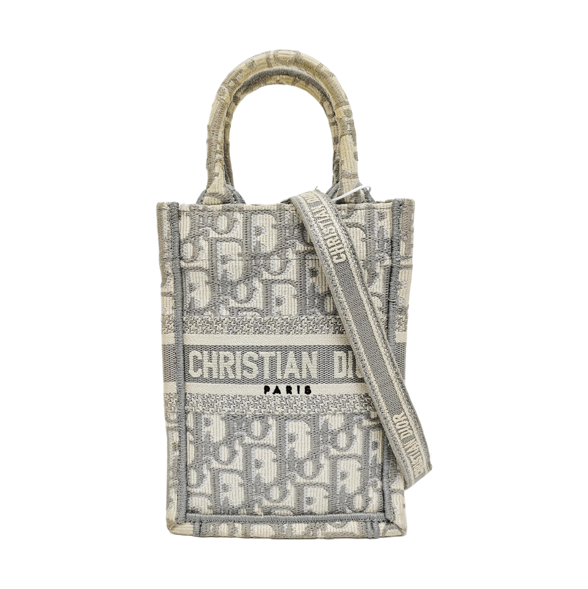 Book Tote Mini Canvas Gray