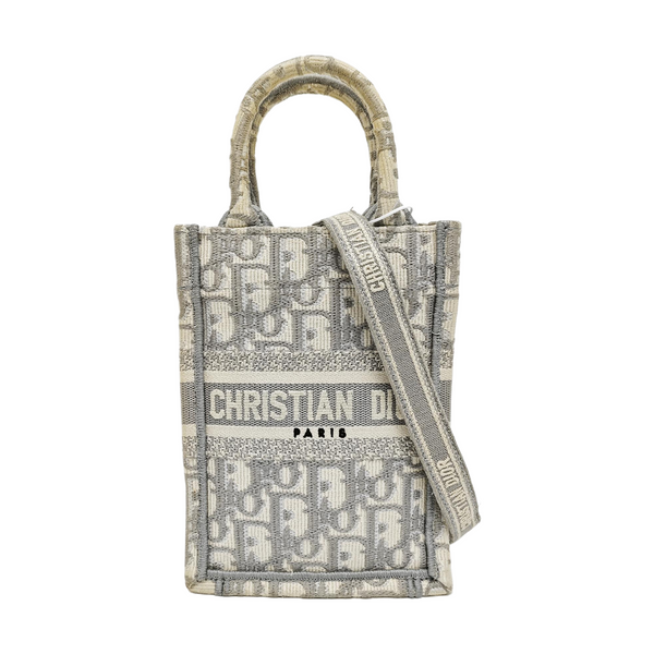 Book Tote Mini Canvas Gray