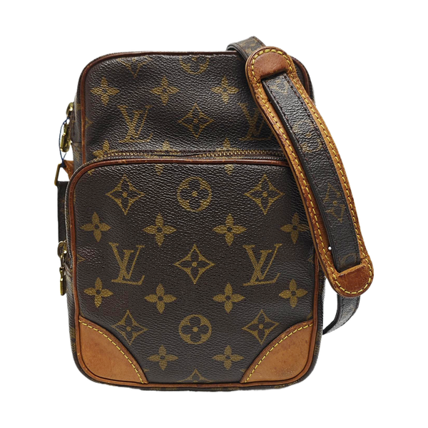 AMAZON Monogram Coated Canvas Brown
