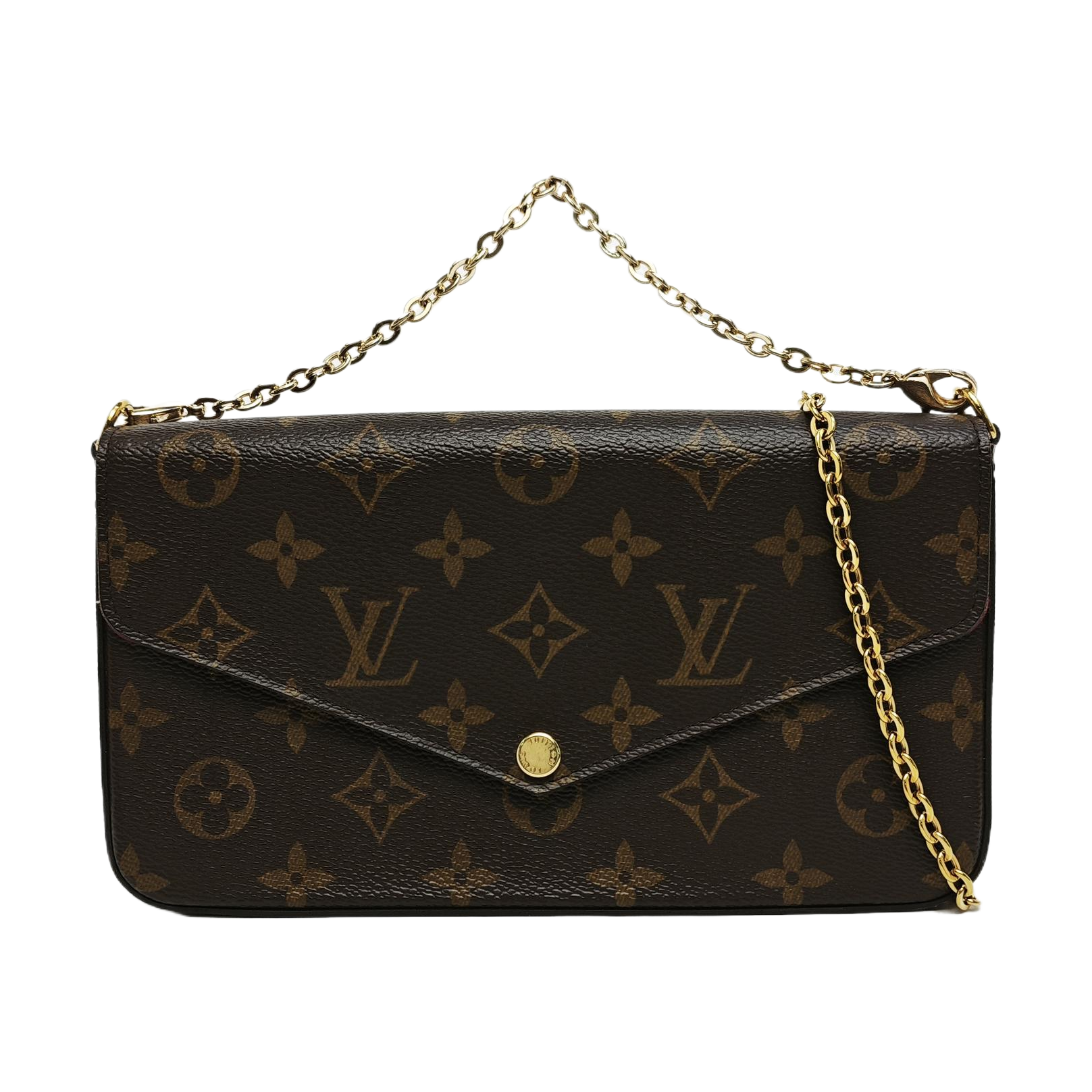 FÉLICIE Monogram Coated Canvas Brown