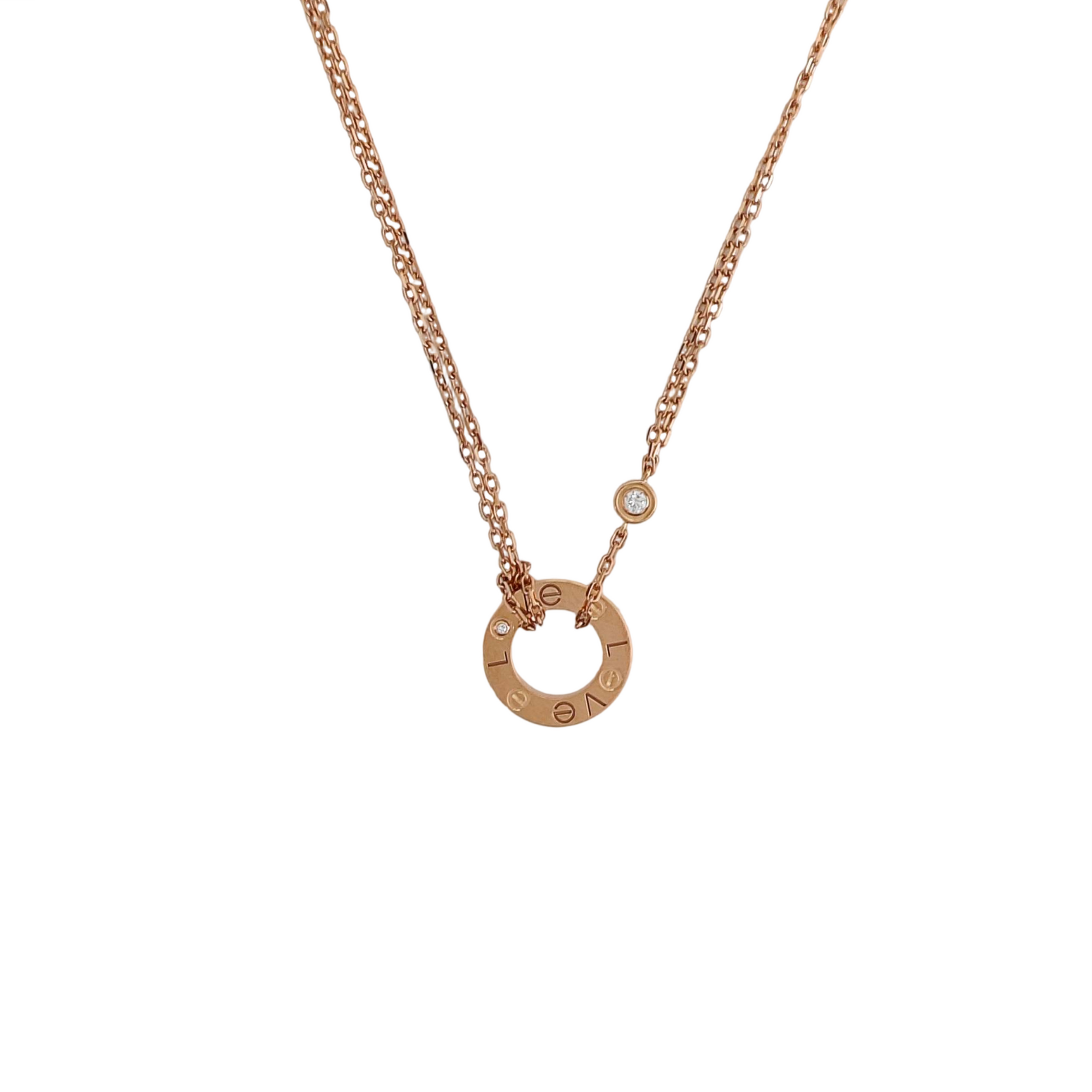 LOVE 18k Rose Gold Necklace