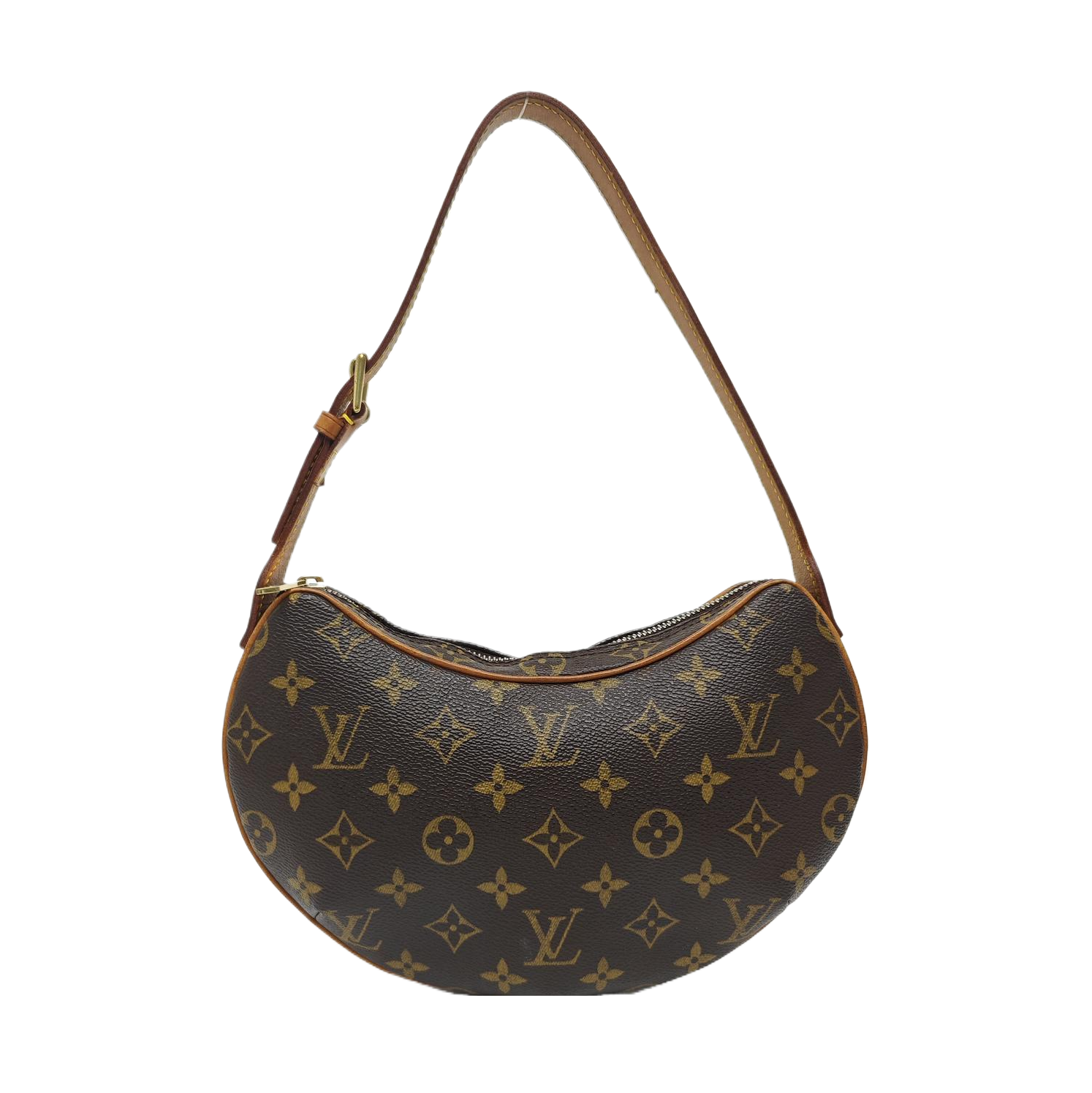 CROISSANT PM Monogram Coated Canvas Brown