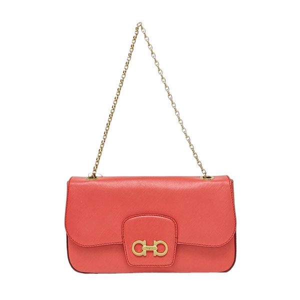 Calfskin Shoulder Bag Red