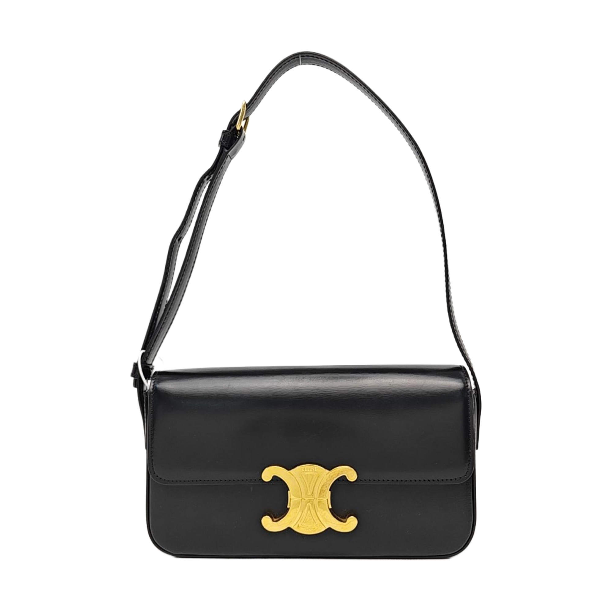 TRIOMPHE Small Calfskin Black