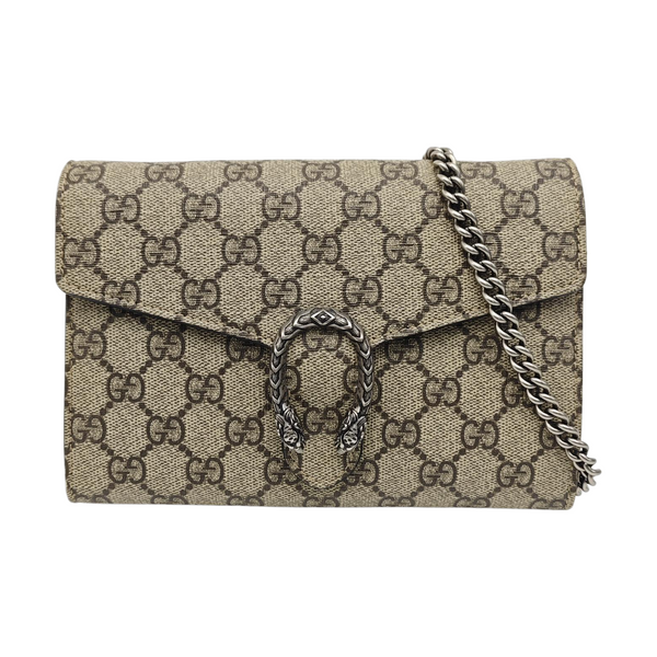 Dionysus Mini Monogram Coated Canvas Black