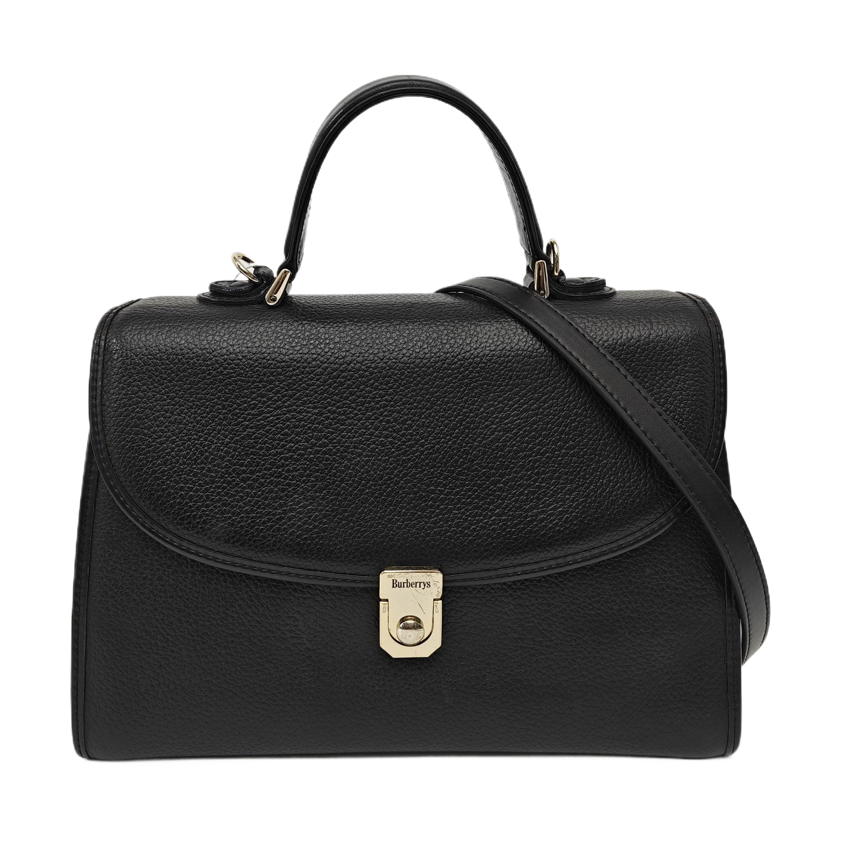 Calfskin Shoulder Bag Black