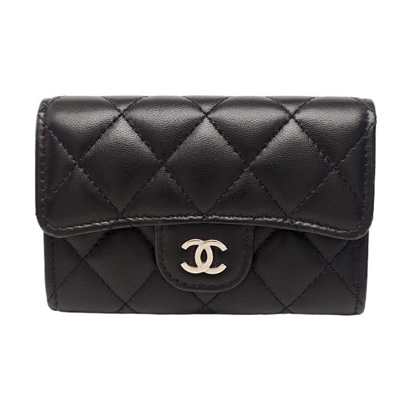Quilted Lambskin Wallet Black