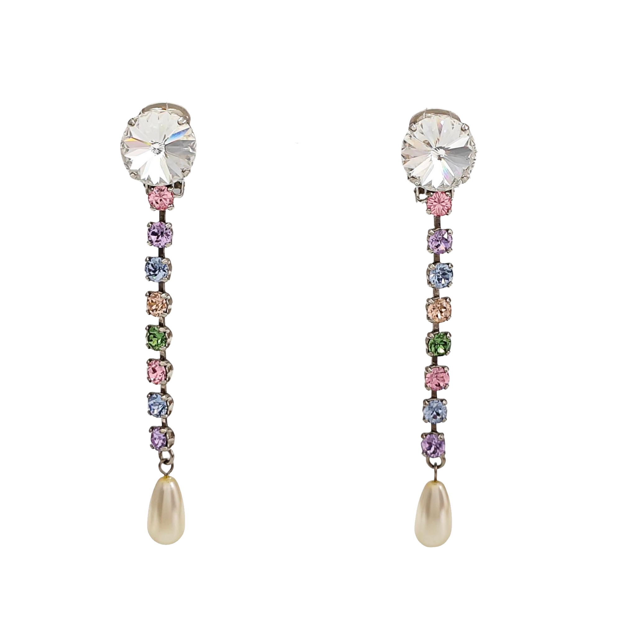 Metal Silver Clip On Earrings