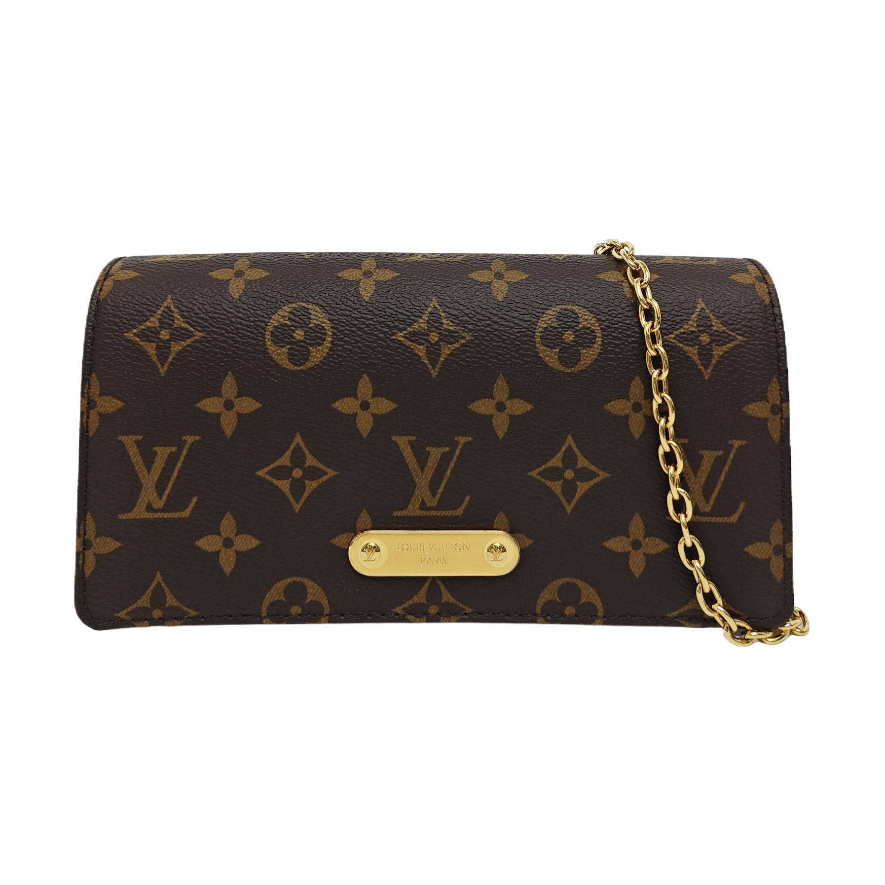 Lily Monogram Coated Canvas Brown