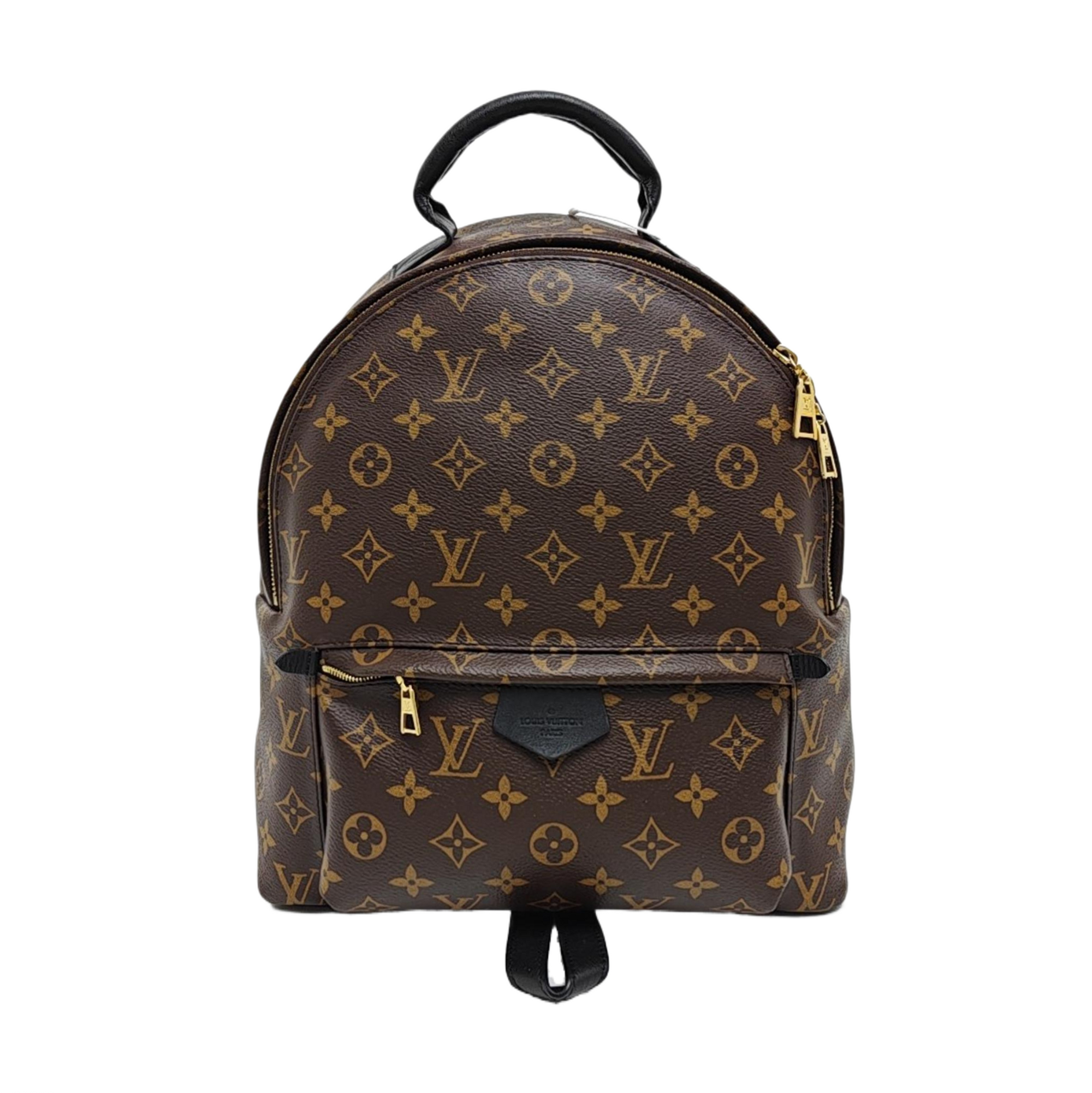 Monogram Coated Canvas Backpack Brown