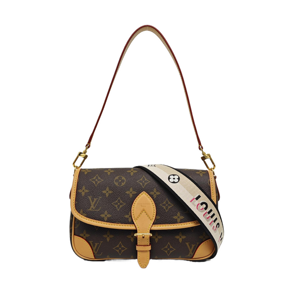 DIANE Monogram Coated Canvas Brown