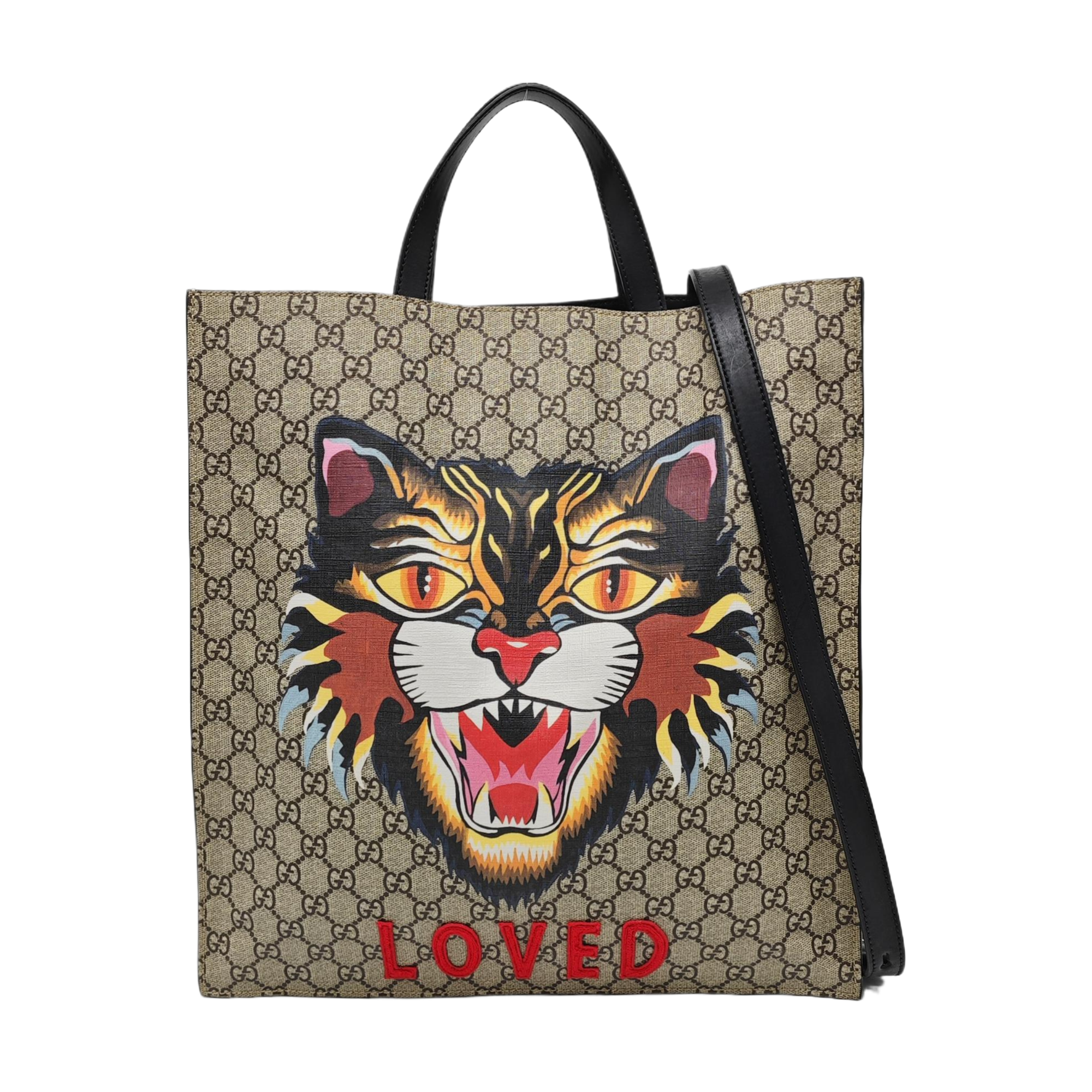 Monogram Coated Canvas Tote Bag Beige